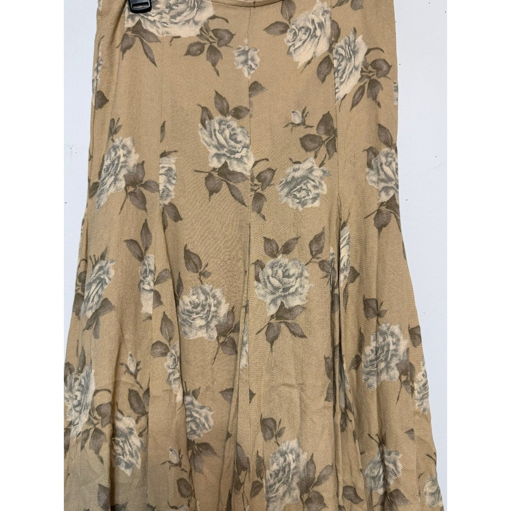 Timeless Romantic Cottagcore Midi Skirt Womens Size 4 Earthy Minimalist Parisian - Picture 4 of 7